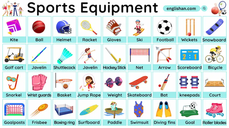 types of sports training equipment